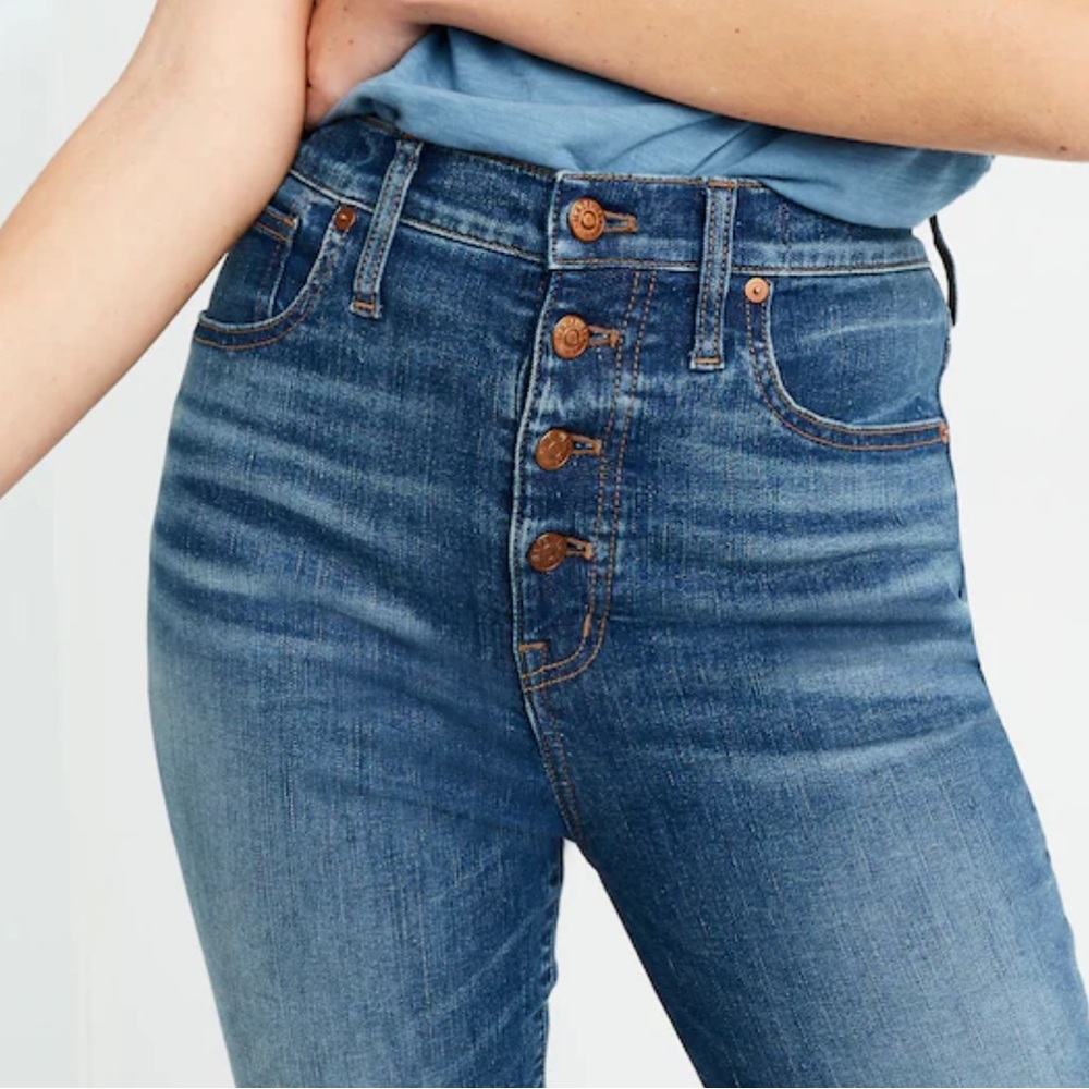 MADEWELL 10” HR Button Up Skinny Jeans